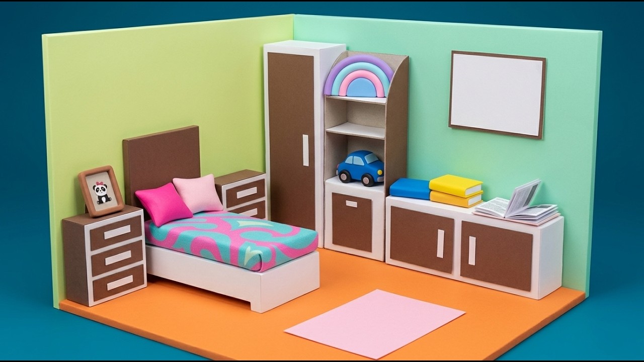 Mini Doll House Kitchen Setup | Realistic Tiny Details