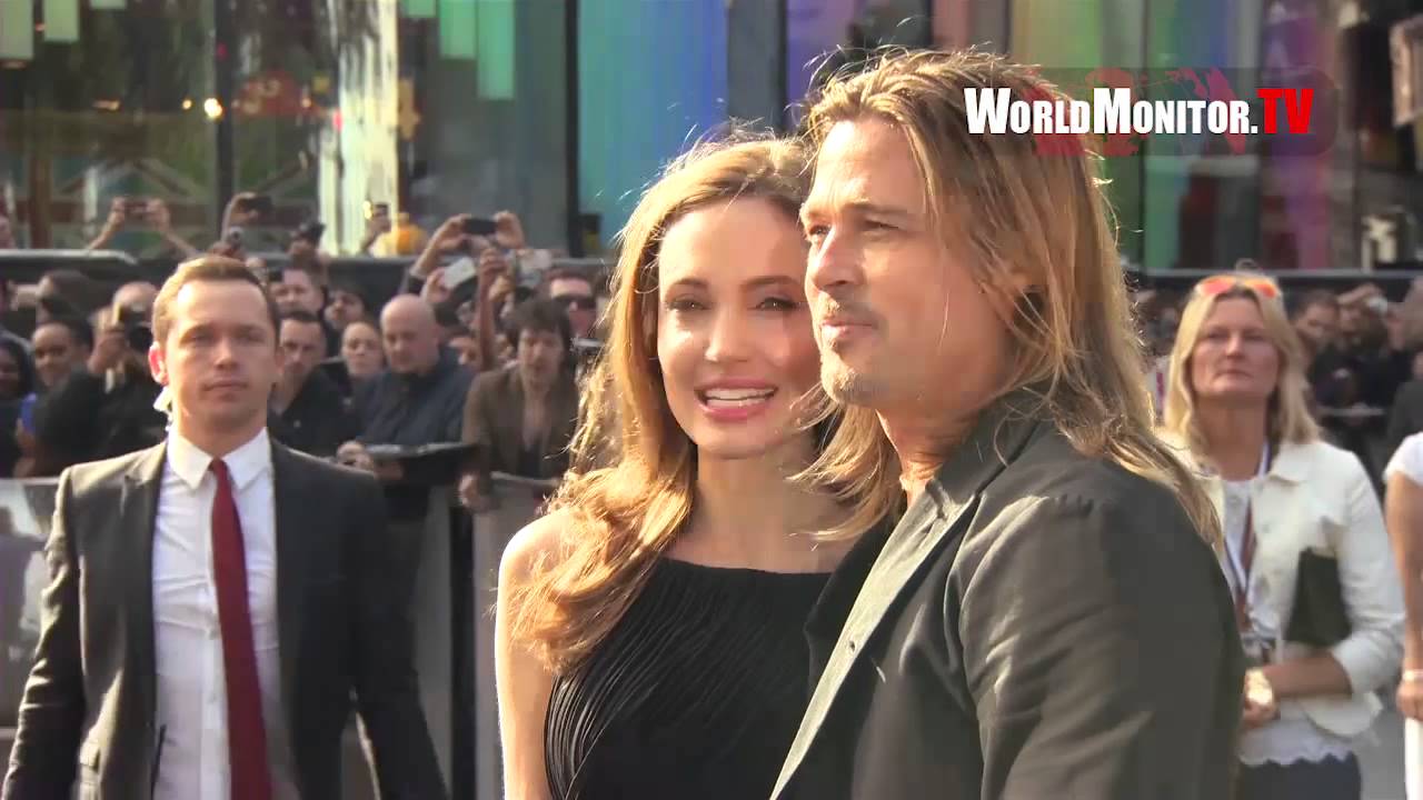 Brad Pitt and Angelina Jolie arrive at 'World War Z' World Film Premiere