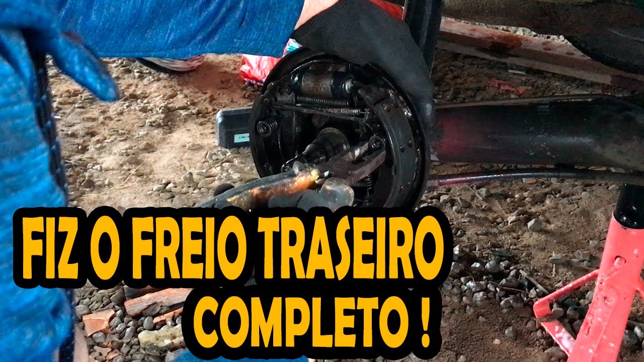 TROQUEI A LONA DE FREIO TRASEIRA DO GOL BOLA G2 EM CASA 🚀🚀