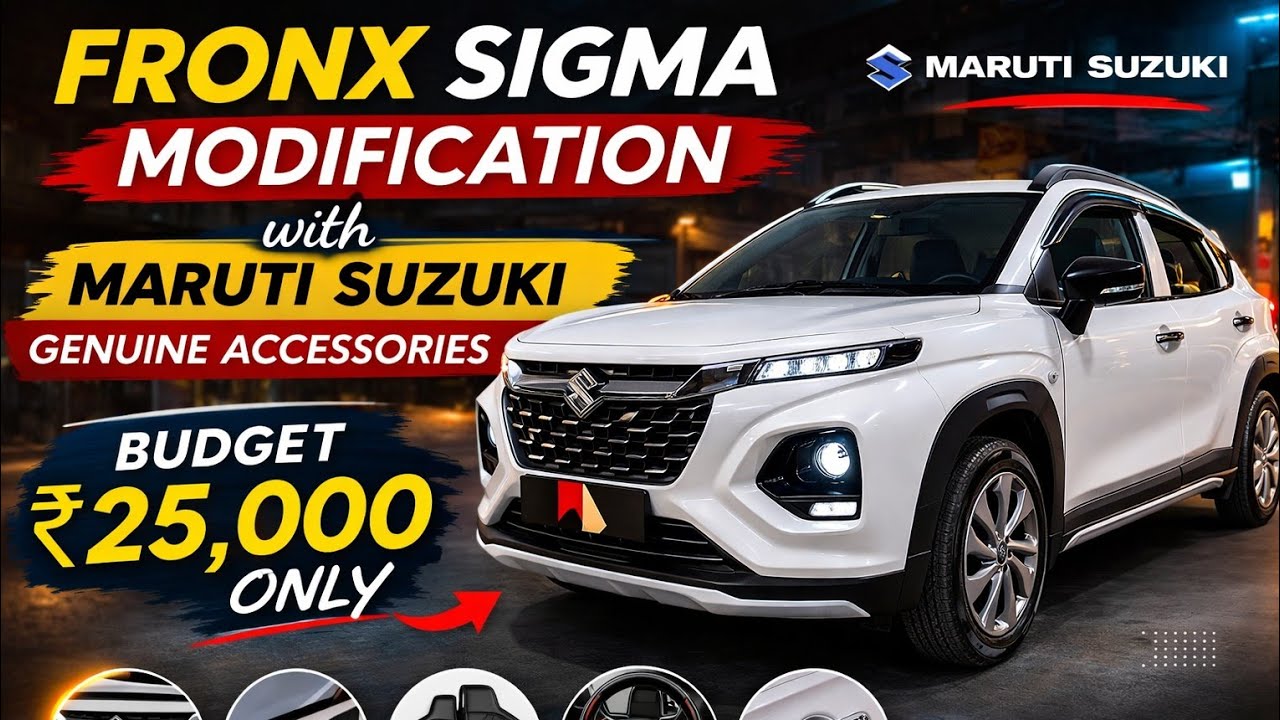 2026 Fronx Sigma Modification With Price ✅ Fronx Modification 2026 ✅ Fronx Base To Top Modified ✅
