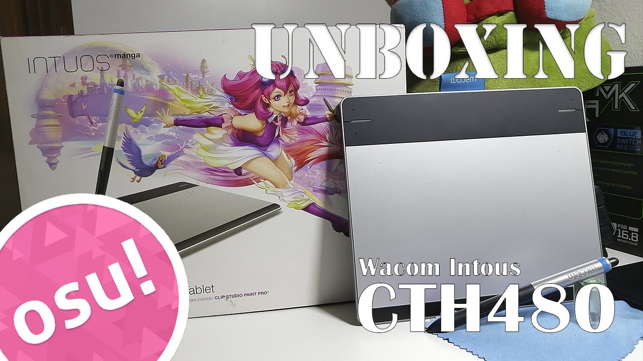 Unboxing Wacom Intuos CTH480 // (para jugar osu)