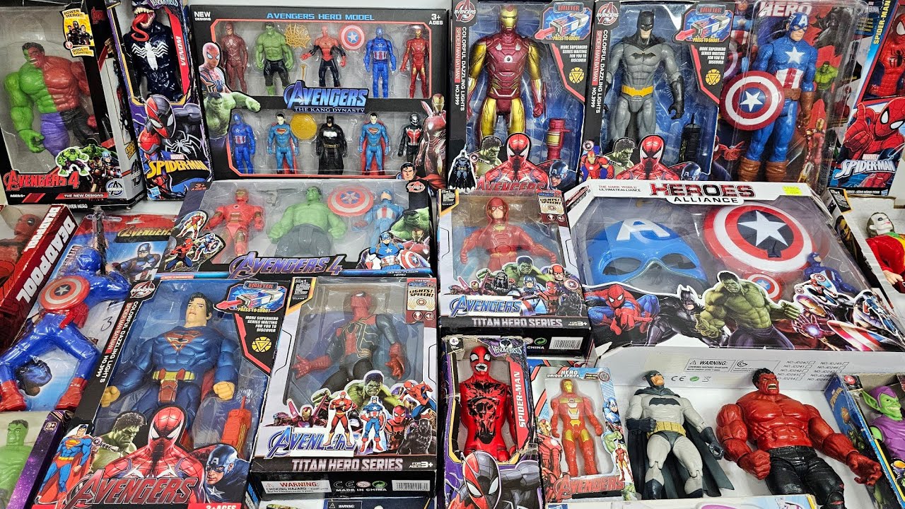 HULK vs CAPTAIN AMERICA vs SPIDERMAN AVENGERS IRONMAN,FLASH CARTOON SUPERMAN VENOM AVENGERS ASSEMBLE