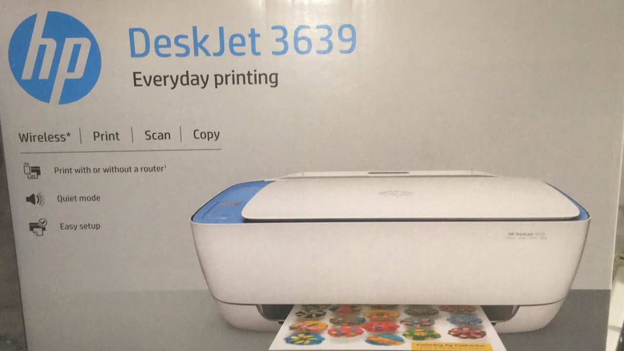 مراجعة كاملة لطابعة HP 3639 print طريقة تركيب الحبر و الطباعة بالهاتف واهمية جميع الاستخدامات