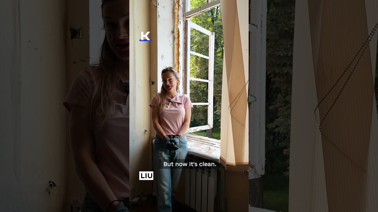 Clean-up after attack: Volunteers help at Dovzhenko Film Studio