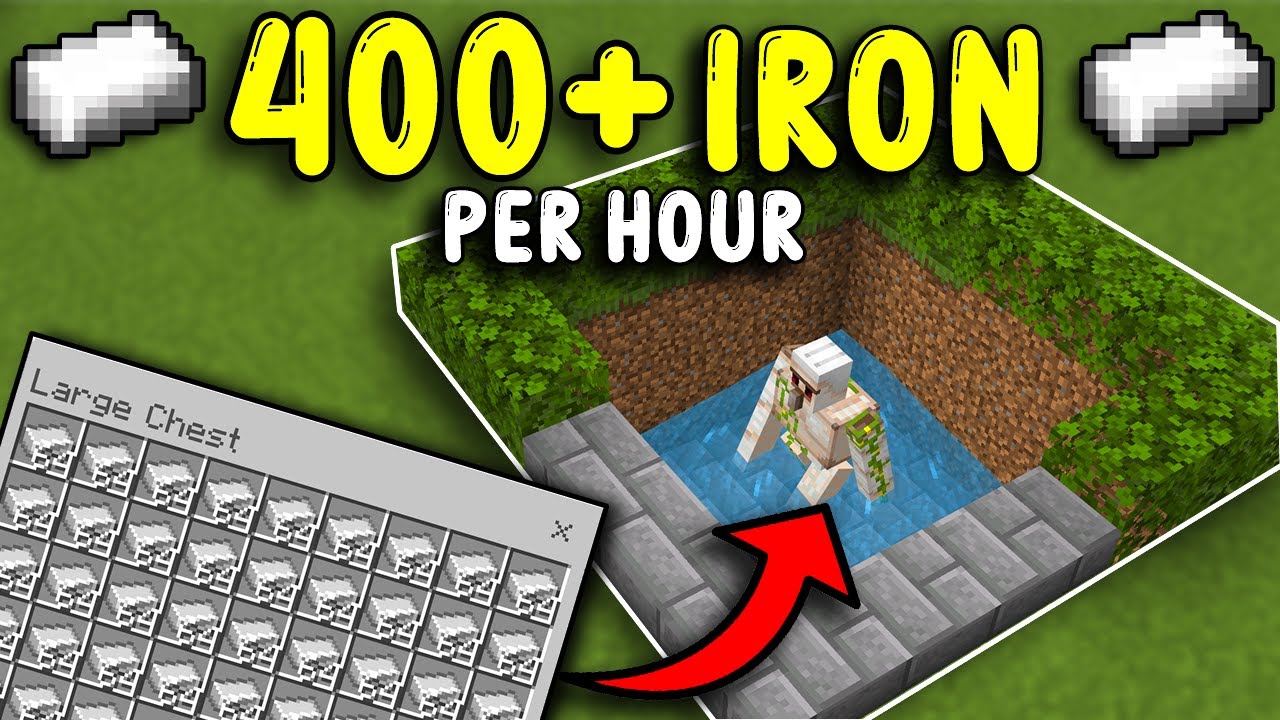 САМАЯ ПРОСТАЯ ФЕРМА ЖЕЛЕЗА в Minecraft Bedrock 1.20!