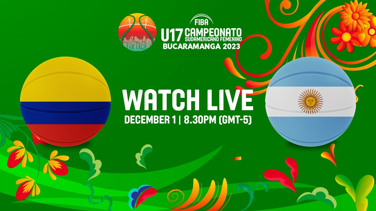 SEMI-FINALS: Colombia v Argentina | Full Basketball Game | South American U17 Women's Champ. 2023
