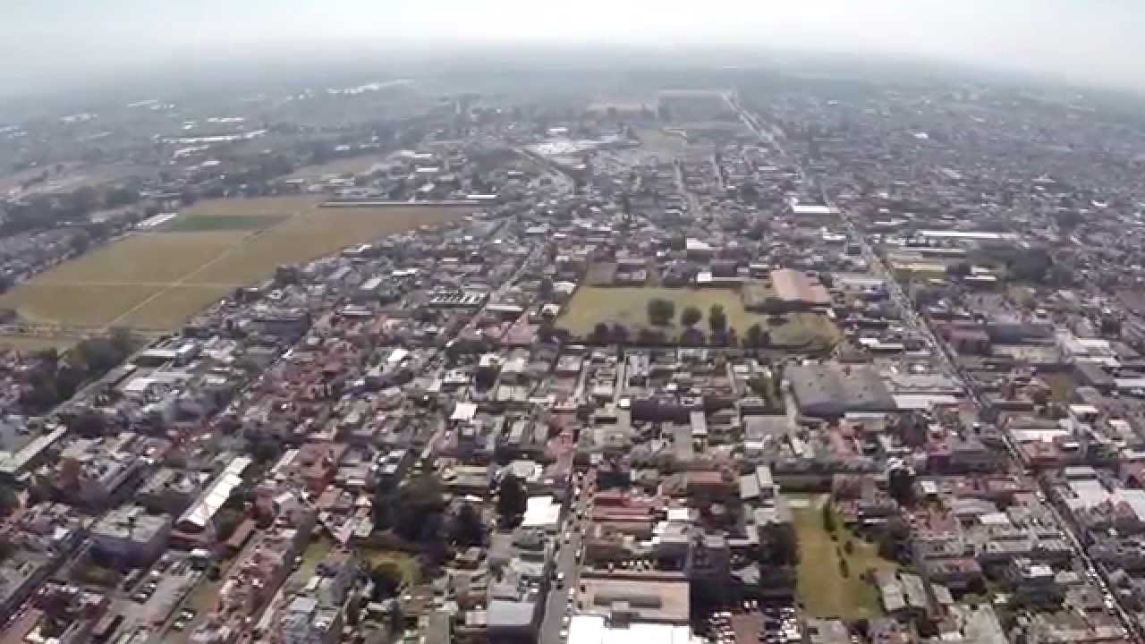 TEXCOCO DESDE EL AIRE PASEO AEREO POR TEXCOCO A 100 METROS DE ALTURA.