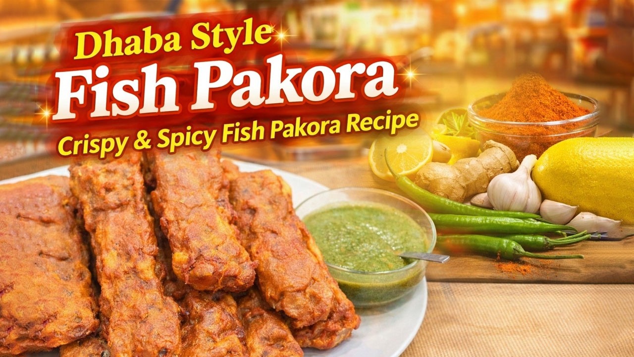 Dhaba Style Fish Pakora 🍤✨ | Crispy & Spicy Fish Pakora Recipe | Easy Desi Snack 🌶️