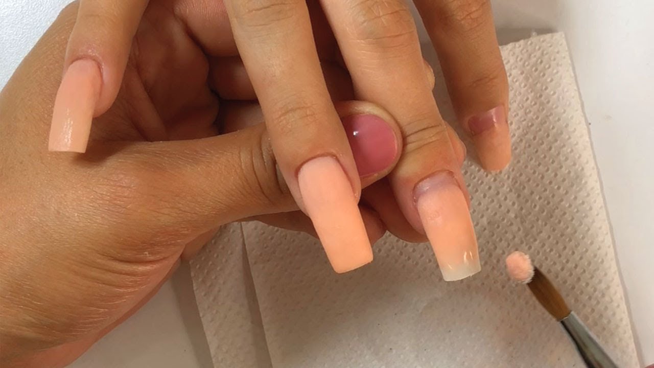 COMO APLICAR ACRÍLICO EN LAS UÑAS SIN TOCAR PIEL🤩💅