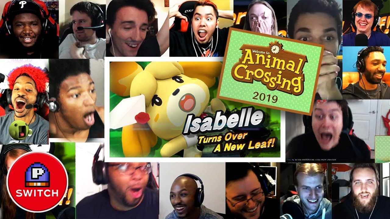 Live Reaction: Isabelle in Smash + Animal Crossing for Nintendo Switch | Synched Compilation