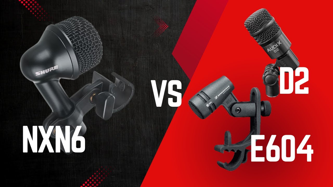 Tom Mic Shootout - Shure nexadyne NXN 6 vs Audix D2 vs e604