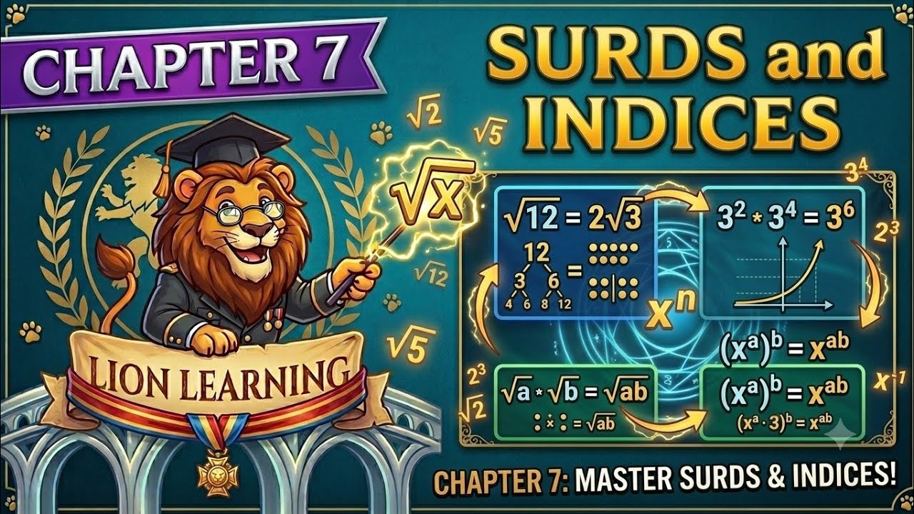 7. Surds and Indices explanation with PYQ || #csat #ssccgl #mpsc #upsc #cds #maths