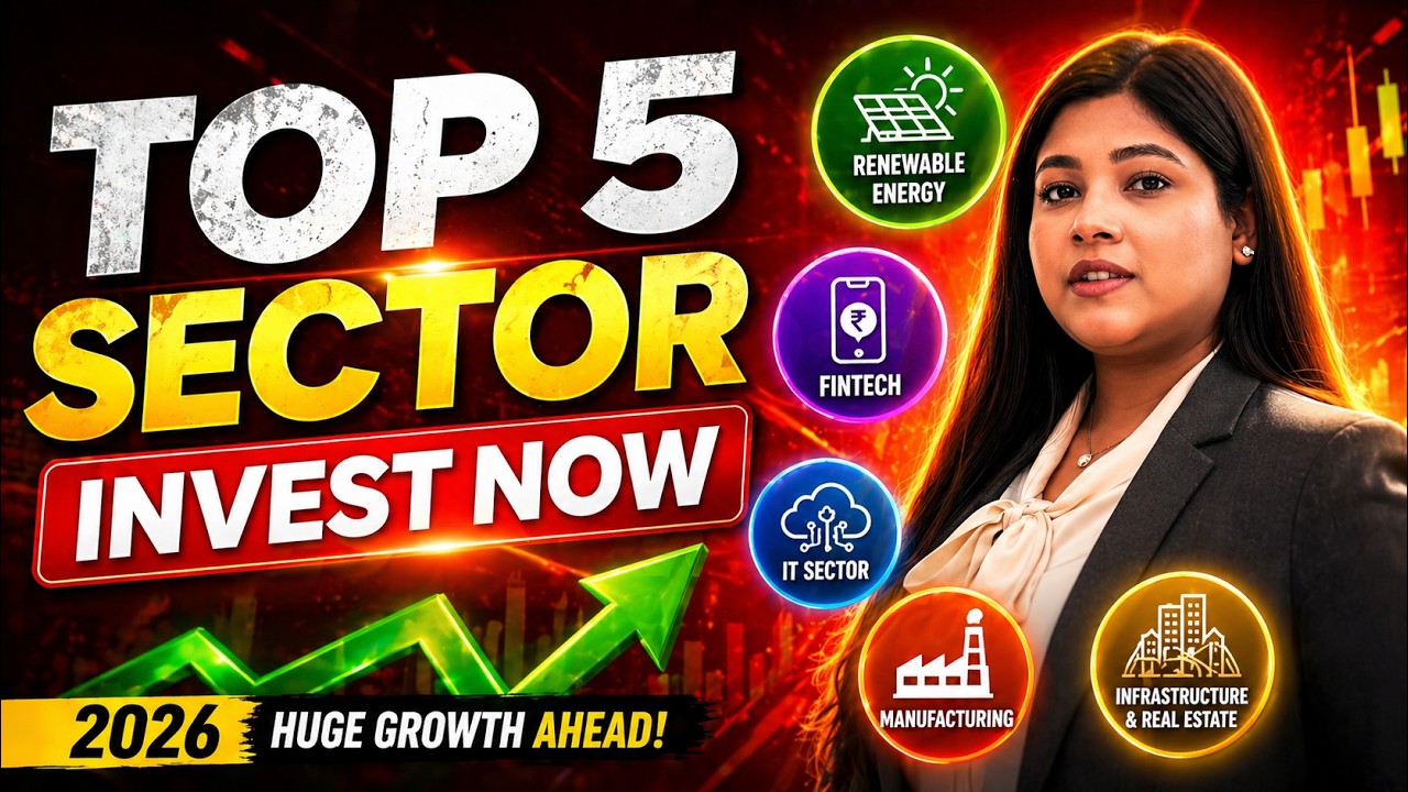 Top 5 Sectors to Invest in 2026 💰 | Future Multibagger Sectors India | Best Investment Strategy