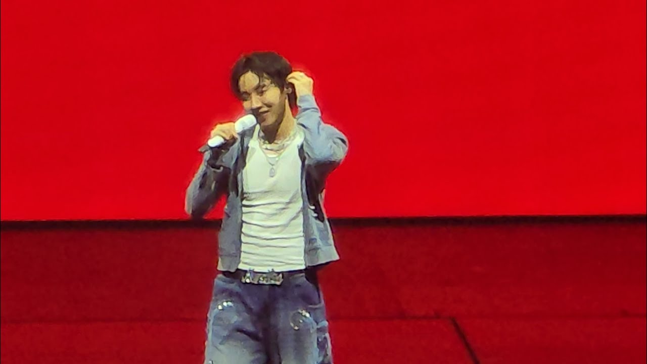 Jhope On the Stage Ending Ment in Chicago Day 2