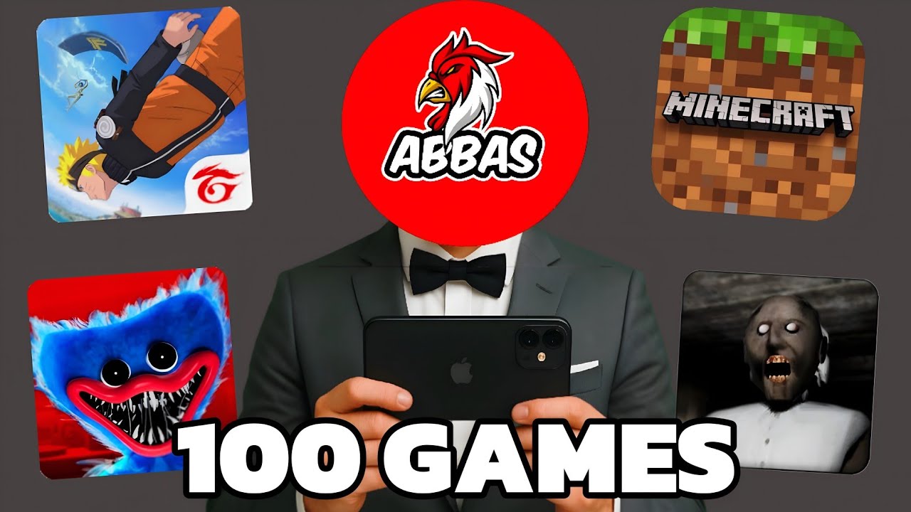 لعبت أشهر 100 لعبة على الموبايل...😱🔥
