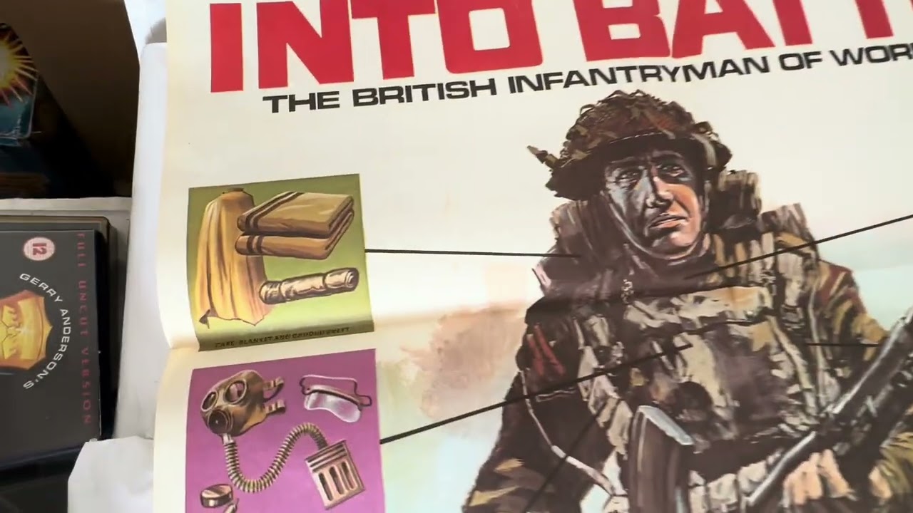 Vintage 1975 Battle Picture Weekly Boys Comic Issue No. 2 With Free Infantry Man Battle Poster Gift