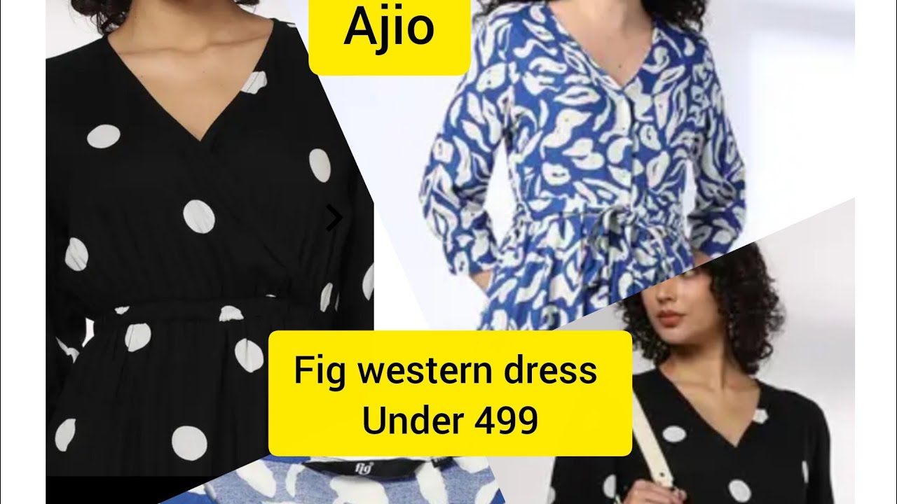 Affordable western wear haul from ajio! Brand fig dresses haul under 499