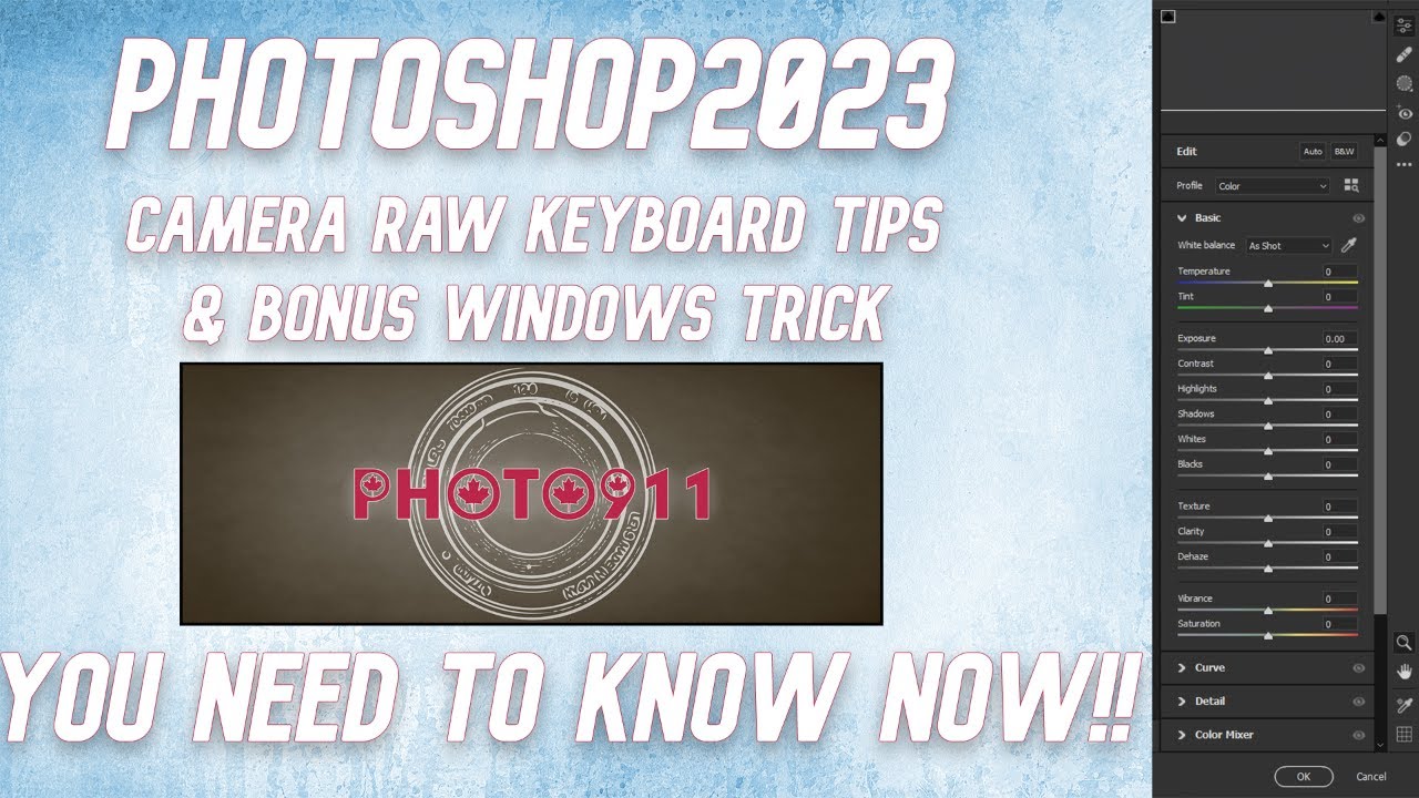 Uncover the Secret Photoshop Camera Raw Tips
