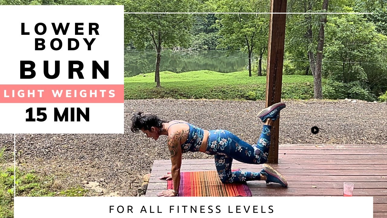 LOWER BODY WORKOUT: PILATES INSPIRED ( using light dumbbells)