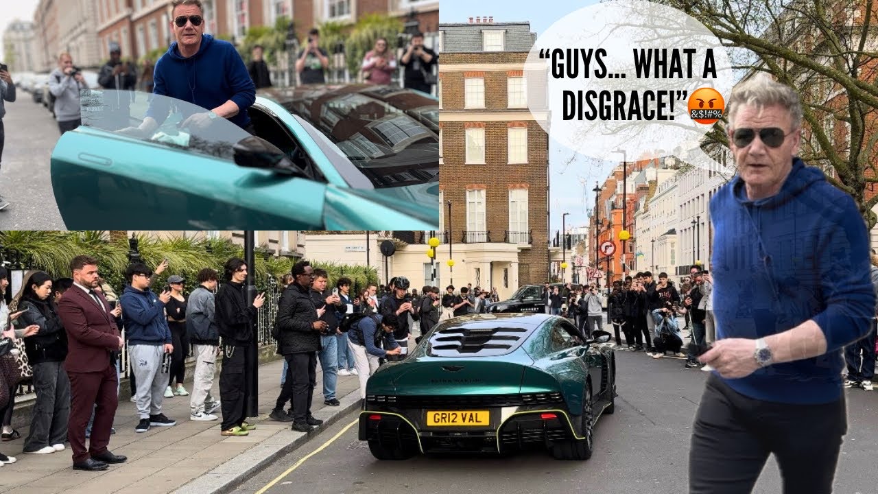 ANGRY Gordon Ramsay Leaves Restaurant In £1.5 Million Aston Martin Valour In London!!