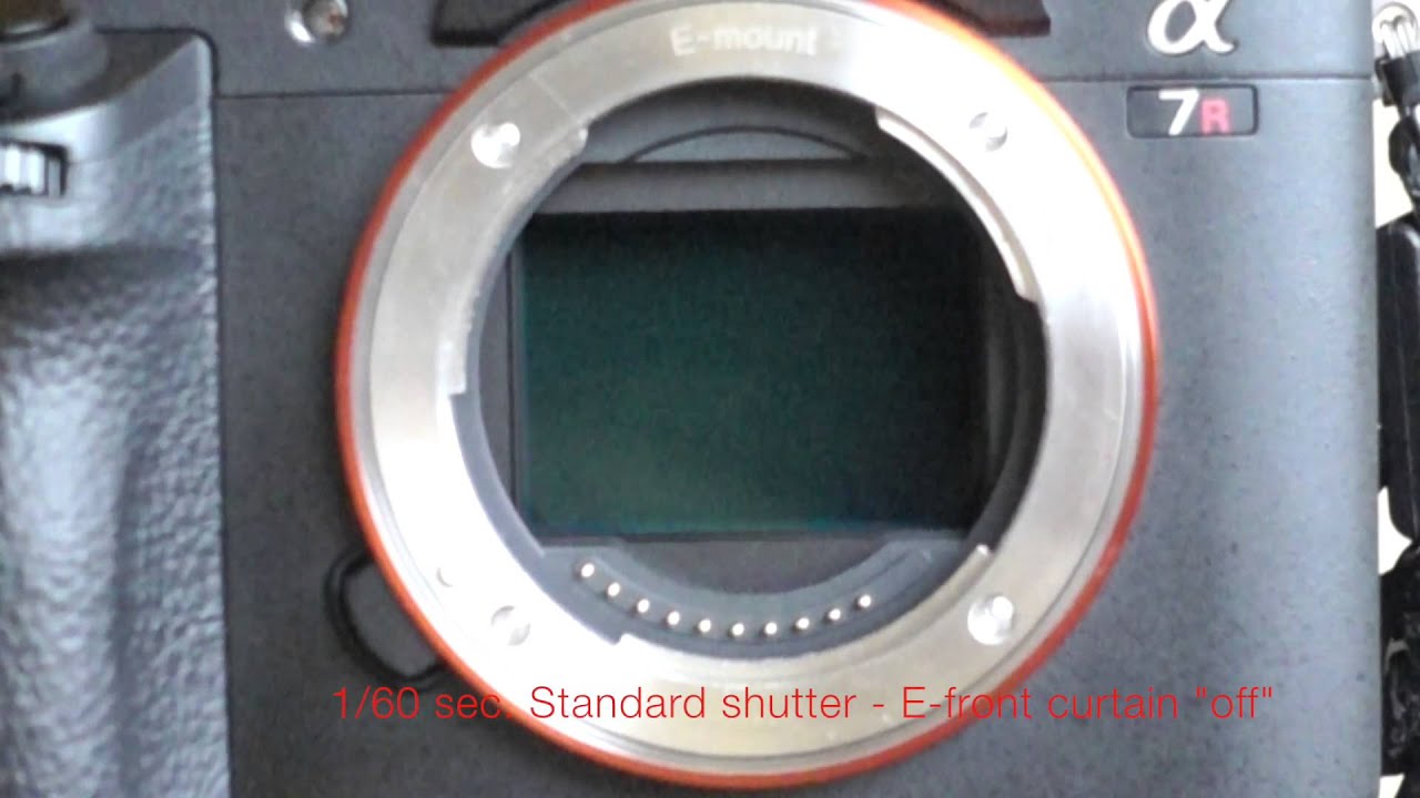 Sony A7R2 Shutter Modes Explained in Super Slow-Motion