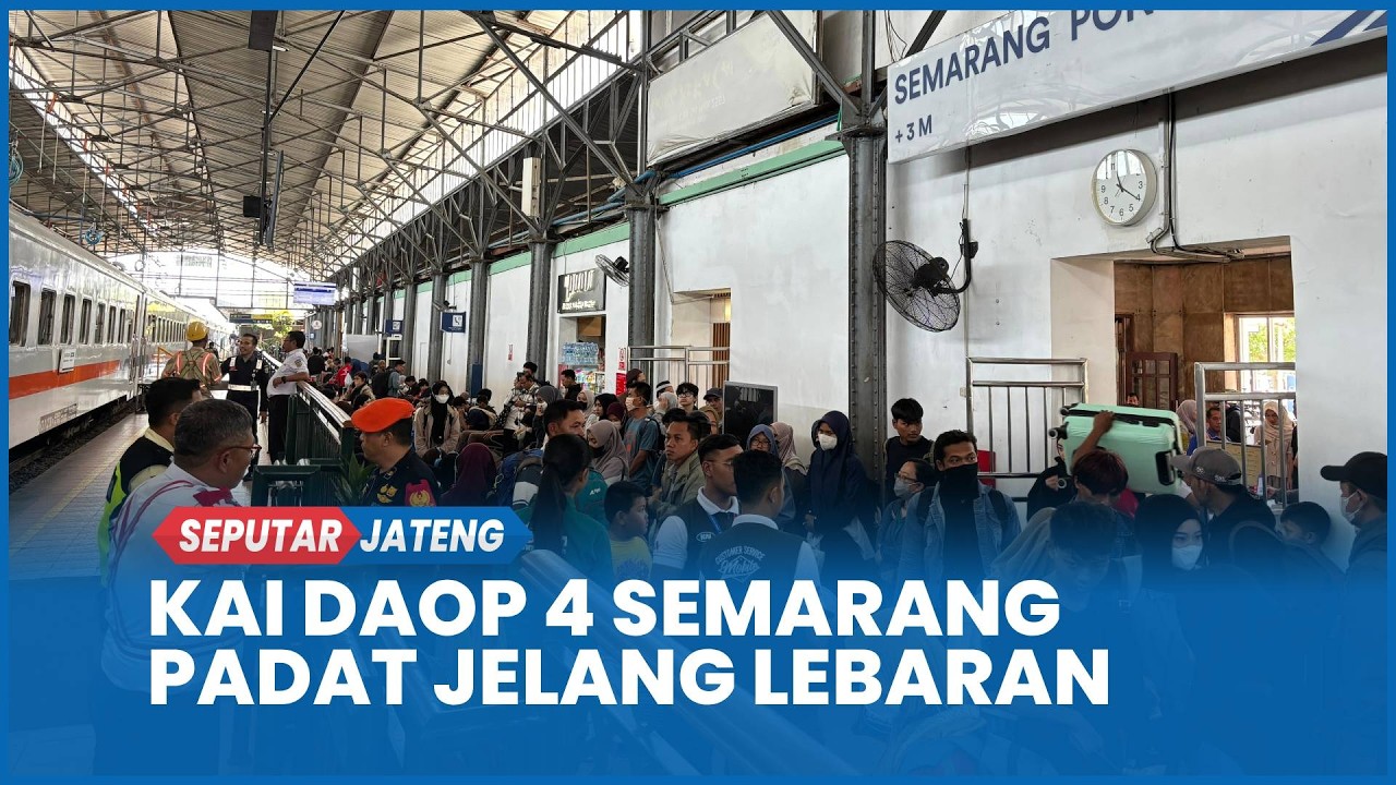 Jelang Lebaran, 48.556 Penumpang Padati Stasiun di Wilayah KAI Daop 4 Semarang Hari Ini