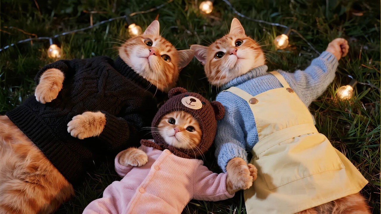 Amazing stay-at-home camping adventure of mama cat and Ginger kitten!⛺Compilation