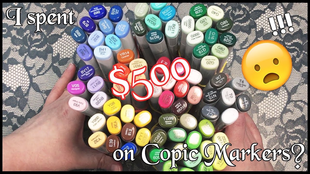 HUGE Copic Marker Haul and Swatching 79 Copics!