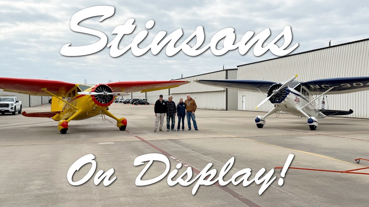 2 Stinson Aircraft on Display! WOW! They Look Brand New!