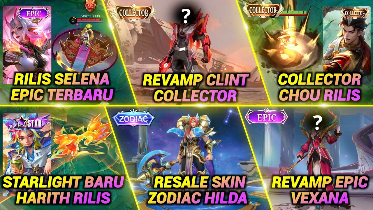 COLLECTOR CHOU RILIS?! HARITH STARLIGHT, REVAMP CC CLINT, SELENA EPIC, RESALE ZODIAC, REVAMP EPIC