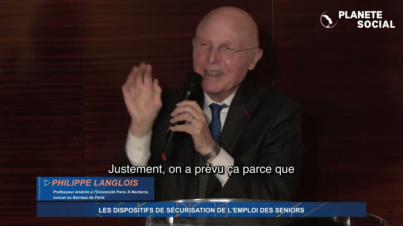 2 | Les dispositifs de sécurisation de l'emploi des seniors, Philippe Langlois