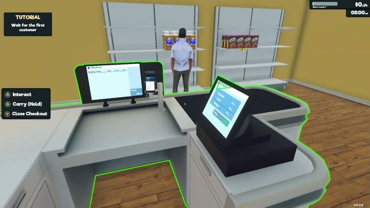 RUNNING MY OWN SUPERMARKET TO EARN MONEY! [SUPERMARKET SIMULATOR] GAMEPLAY