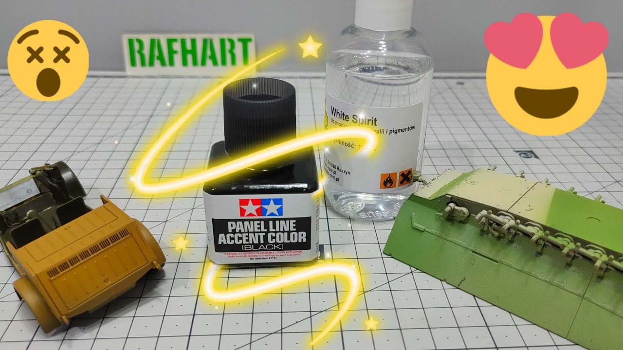 Tamiya panel line accent color - jak używać ? krótki test