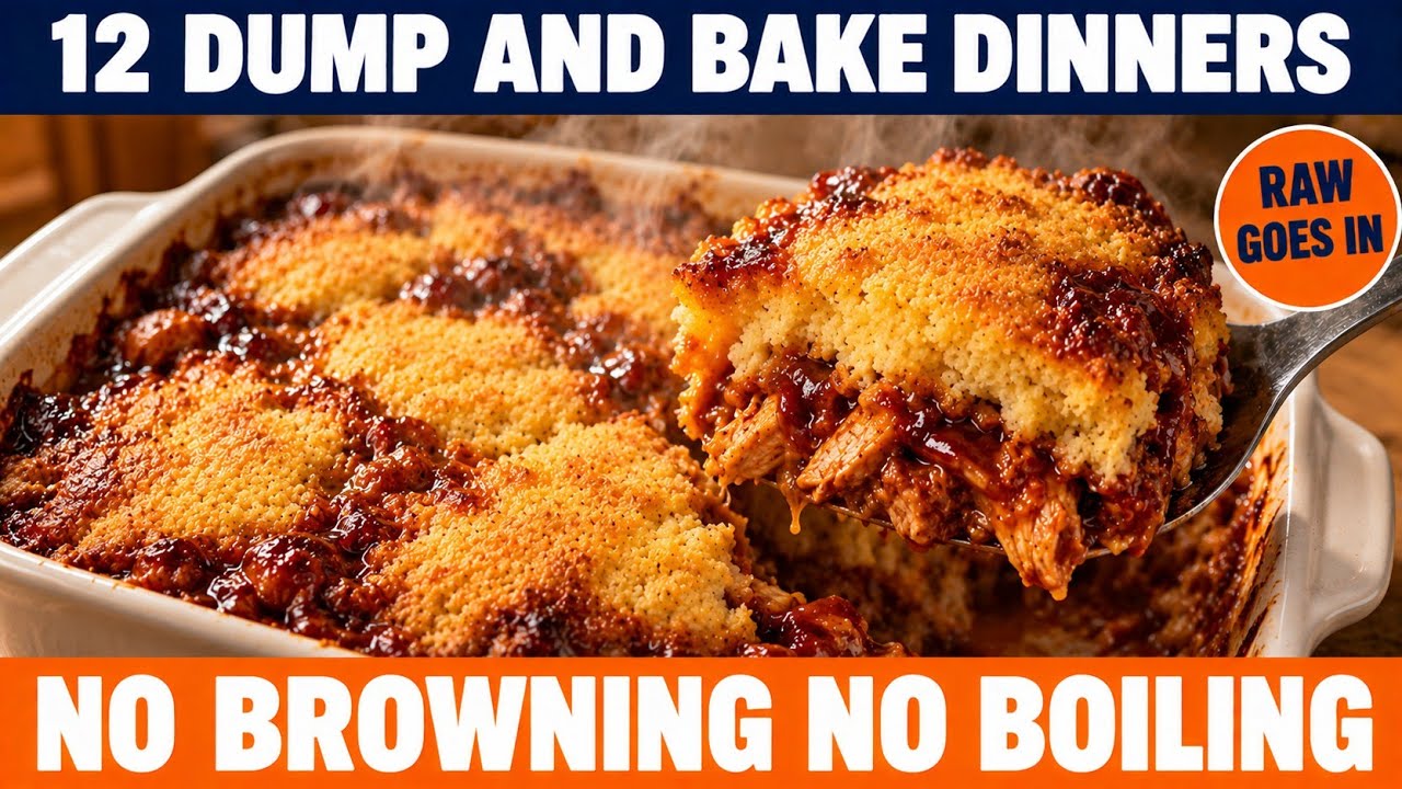 12 Dump and Bake Dinners for Seniors &mdash; No Browning No Boiling