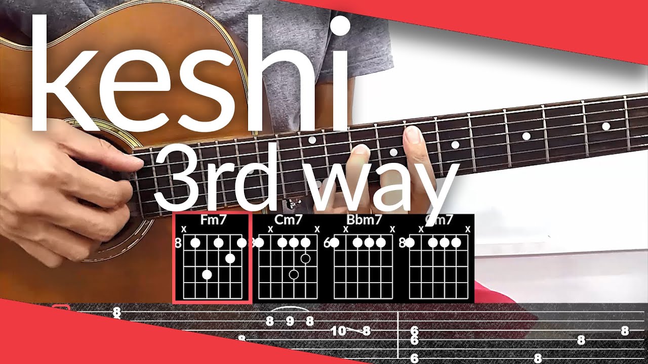 SOMEBODY (keshi) Guitar Tutorial, 3rd way
