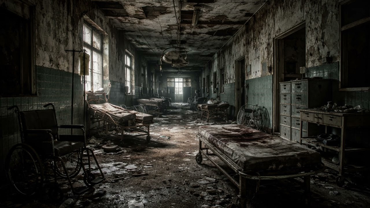 Dark Ambience Rain – Abandoned Hospital 6 Hour Loop