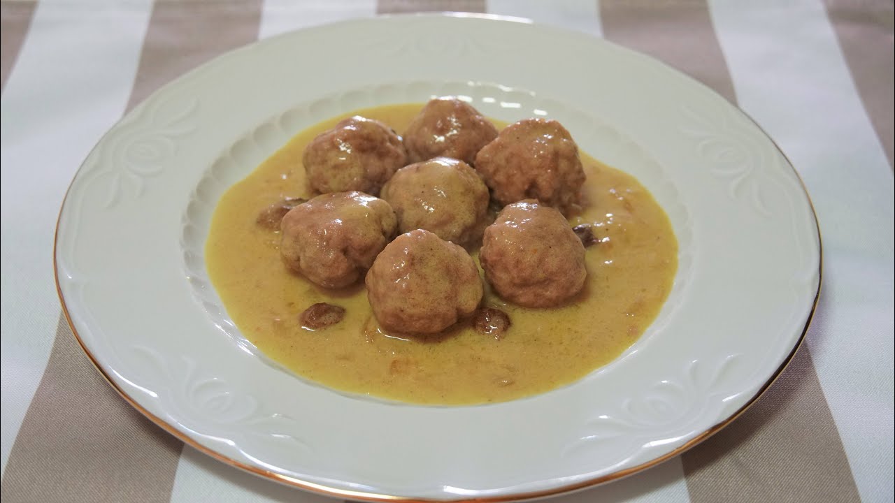 ALBÓNDIGAS EN SALSA DE CURRY