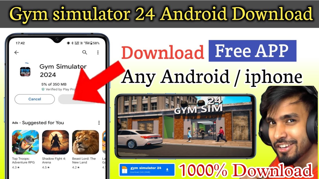 gym simulator 24 Android download | how to download gym simulator 24 Android| gym simulator 24 apk