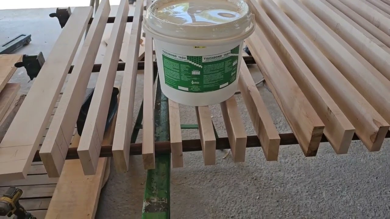 Cum se fac treptele din lemn masiv pentru o scara din beton episodul 3