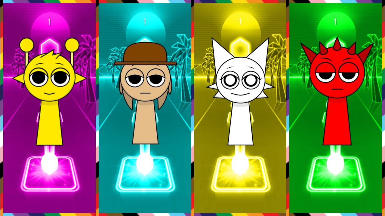 Incredibox Sprunki in Tiles Hop | Coffin Dance song