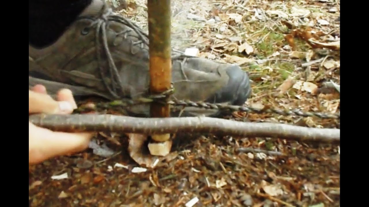Feuer bohren / bowdrill mit Brombeerschnur