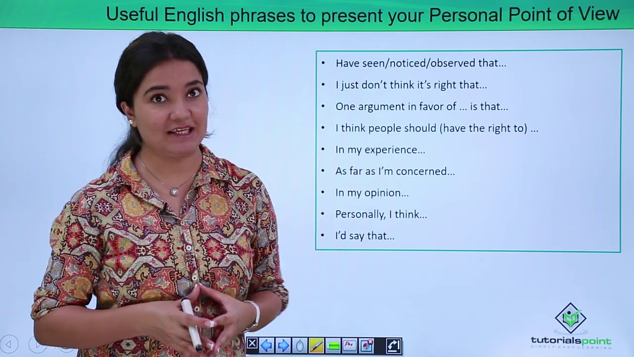 Useful English Phrases to Present your Personal point of View