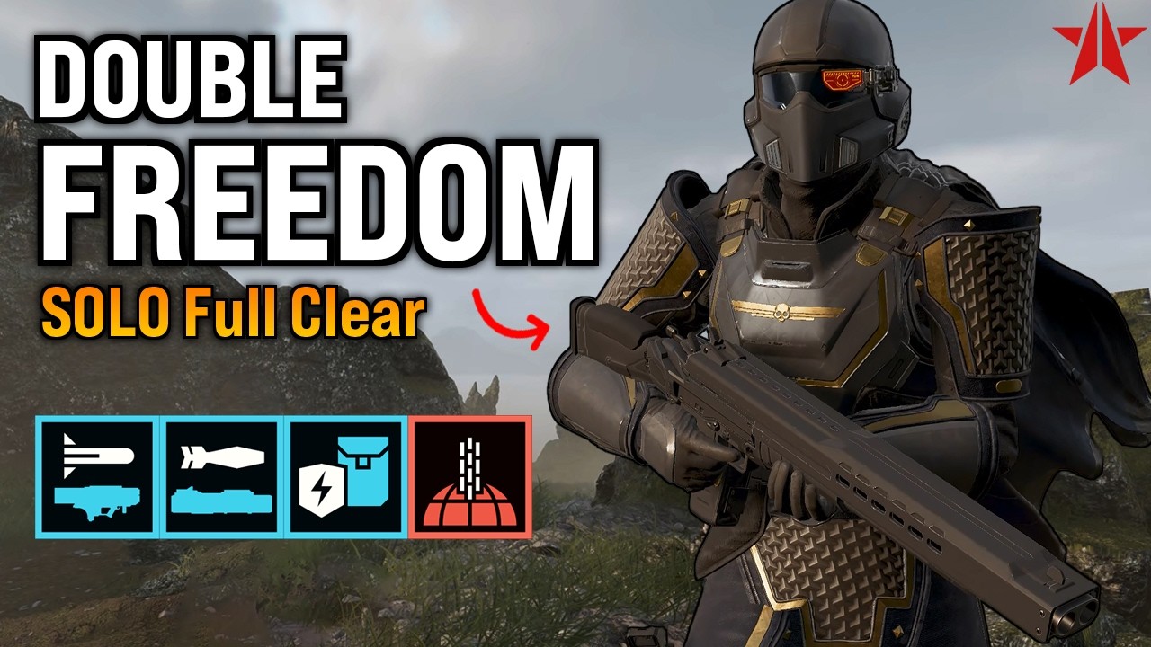 Helldivers 2 - This Shotgun Should Be BANNED... Double Freedom SOLO vs Bots, Super Helldive