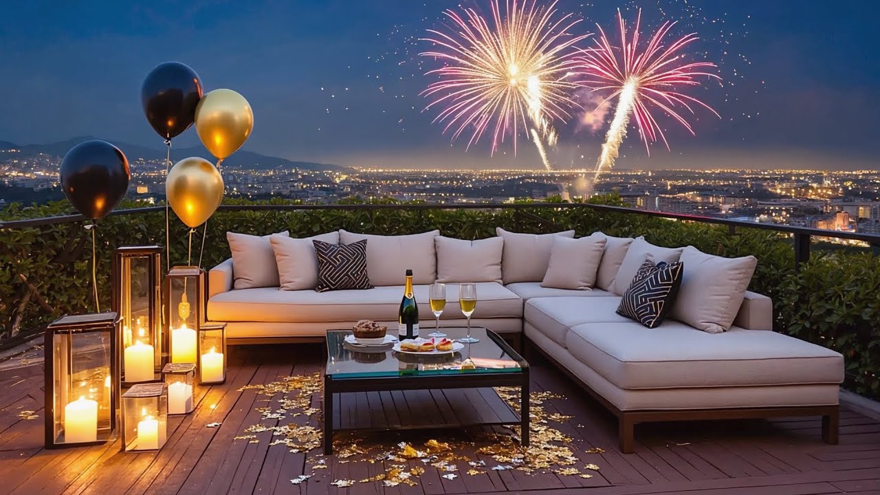 New Year's Eve - Background 🎆 Fireworks 🎇 Happy New Year 2026 🥳 Silvester 2026 Feuerwerk 🎉