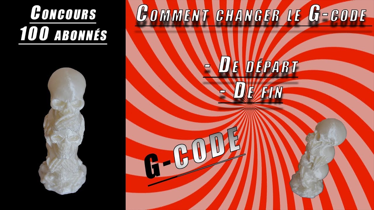 [Impression 3D] Alfawise U20 Comment changer le Gcode de départ et fin + 🚫concours 100 abonnés🚫