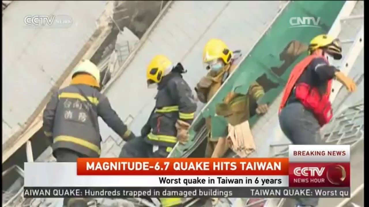 Taiwan earthquake: emergency response center set up