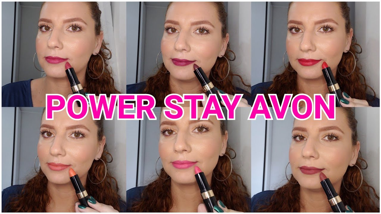 Novo Batom Power Stay Avon - Todas as cores + comparações 💄