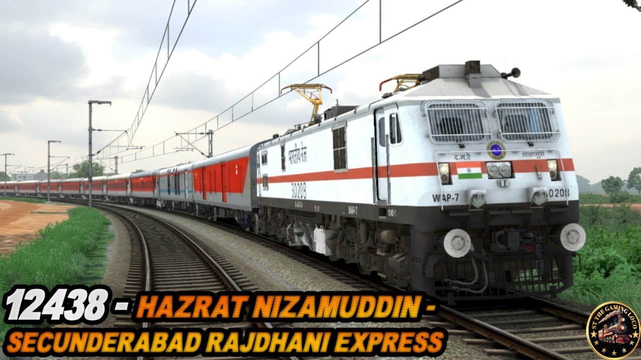Loco Reversion at Warangal | 12438 Hazrat Nizamuddin - Secunderabad Rajdhani Express #indianrailways