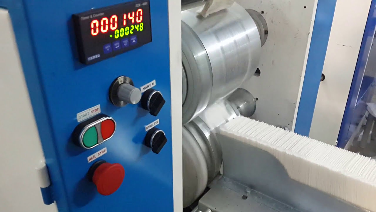 Dispenser Peçete Makinesi ve Pnömatik Paketleme