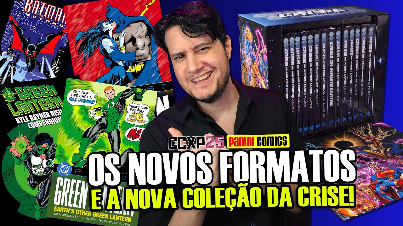 🟡TUDO SOBRE OS NOVOS FORMATOS E A COLEÇÃO DE 40 ANOS DA CRISE NAS INFINITAS TERRAS! | DC Panini